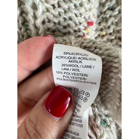 Lucky Womens Oatmeal Sweater Size M - Picture 3 of 4
